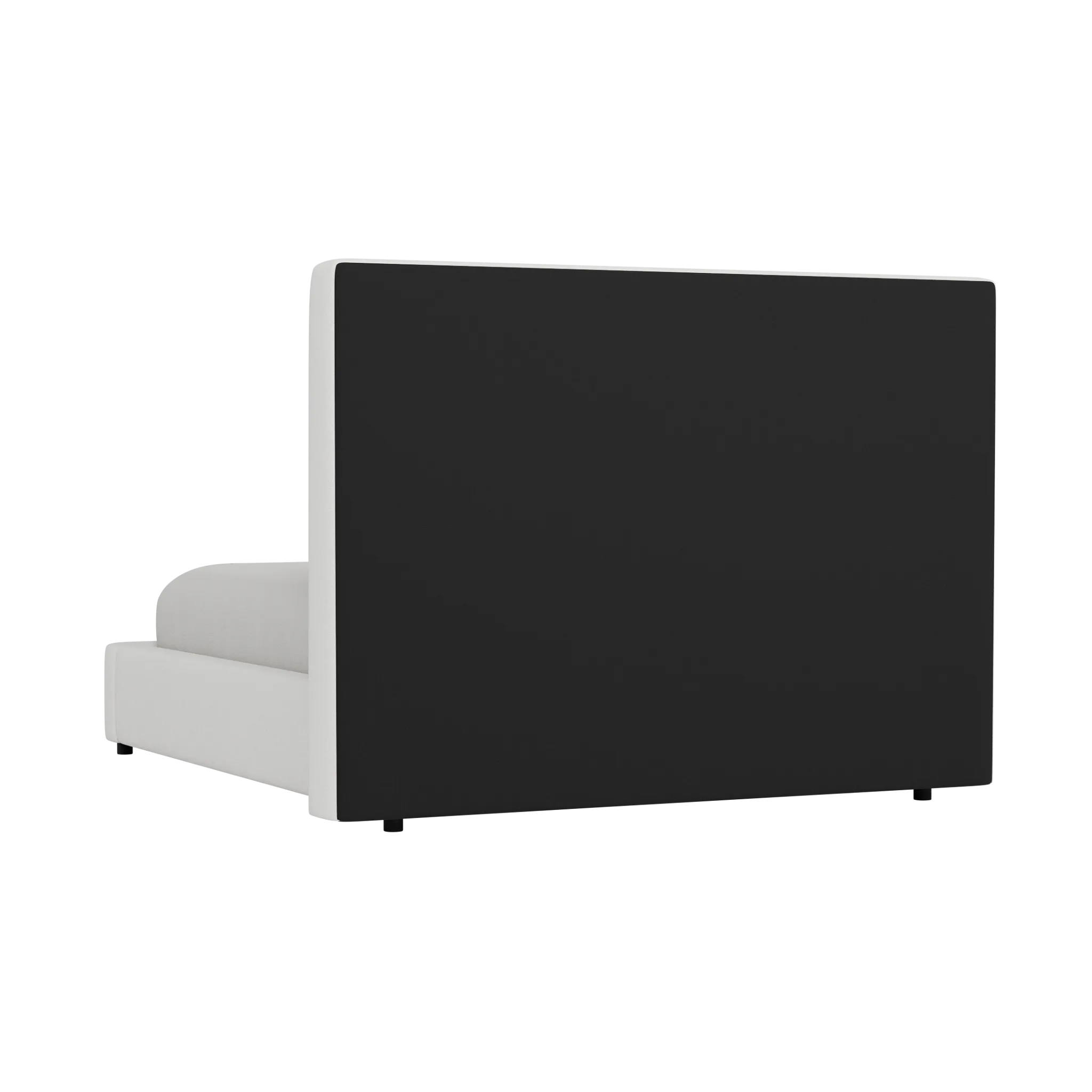 Grayton Sutton White 54" Upholstered Platform Bed