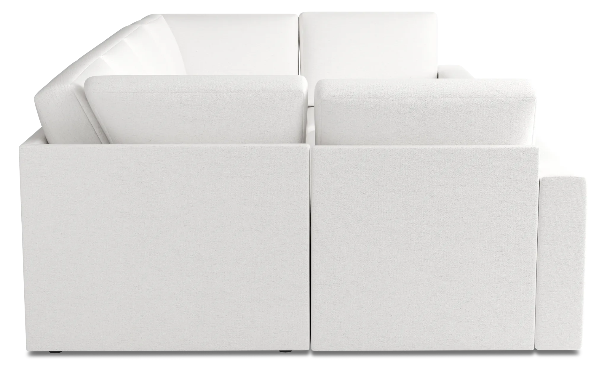 Citymod White Fabric 8-piece Pit Sectional