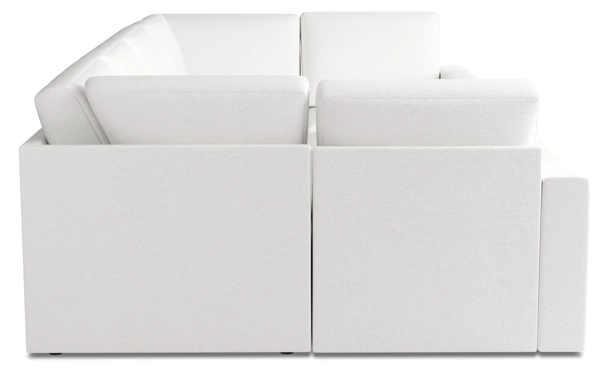 Citymod White Fabric 8-piece Pit Sectional Citymod White Fabric 8-piece Pit Sectional