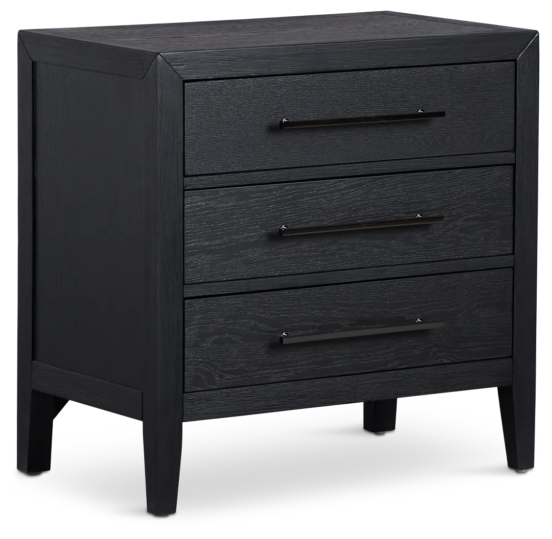 Alden Black Nightstand
