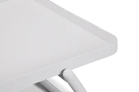 Tortuga White Rect End Table