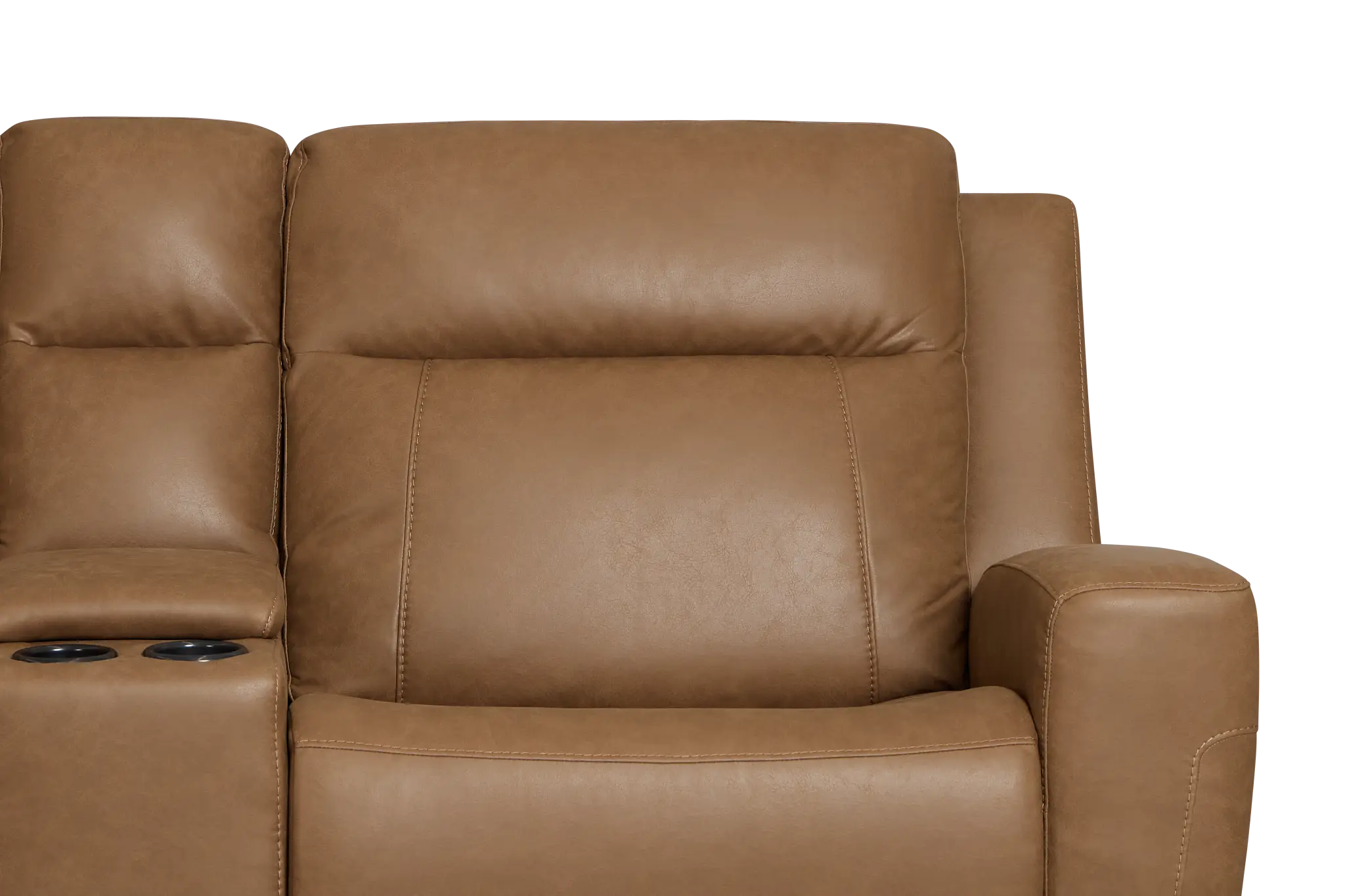 Colton Brown Micro Large Dual Power Reclining Two-arm Sectional Colton Brown Micro Large Dual Power Reclining Two-arm Sectional