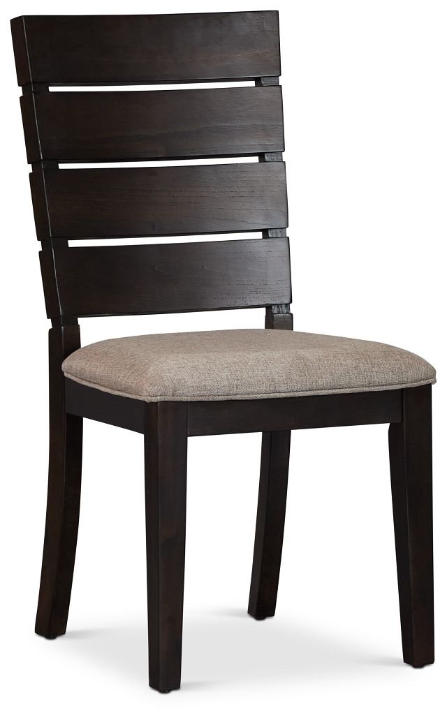 Sienna Dark Tone Slat Side Chair