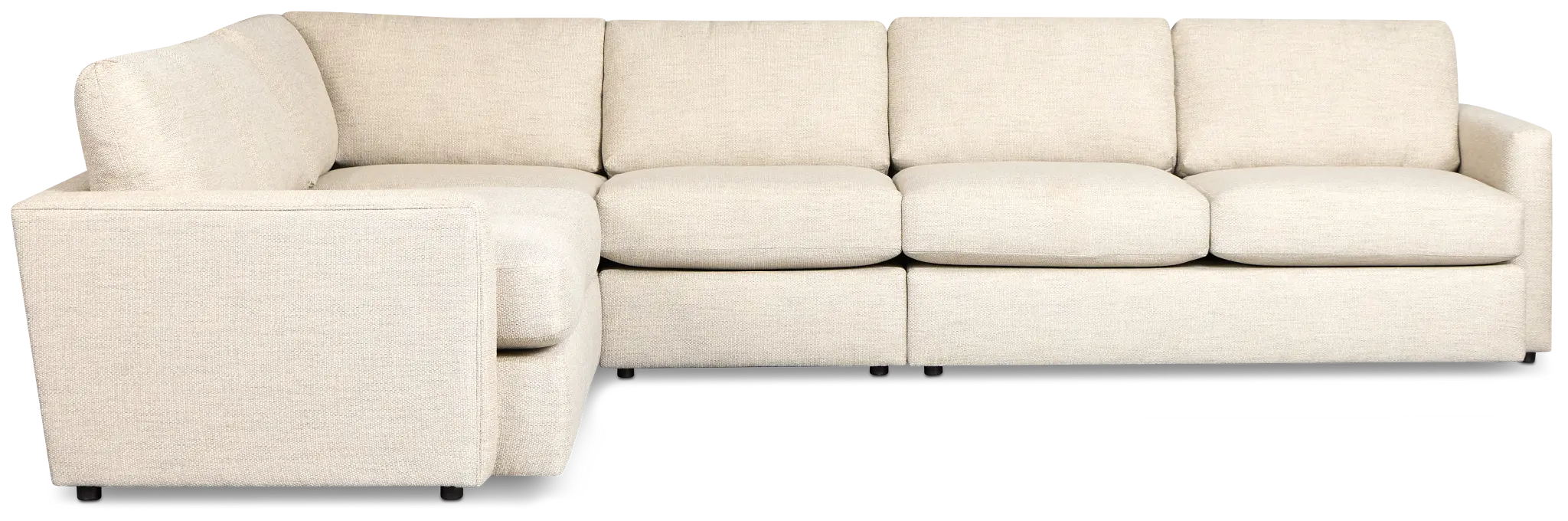 Maxwell Light Gray Fabric Medium Two-arm Sectional Maxwell Light Gray Fabric Medium Two-arm Sectional