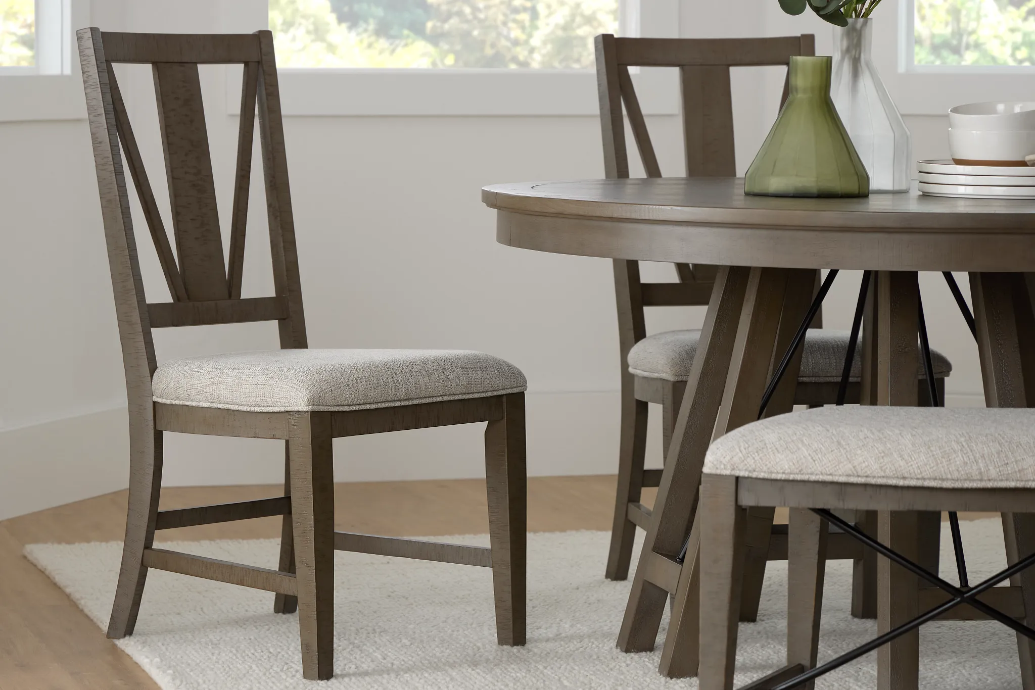 Heron Cove Light Tone Slat Side Chair