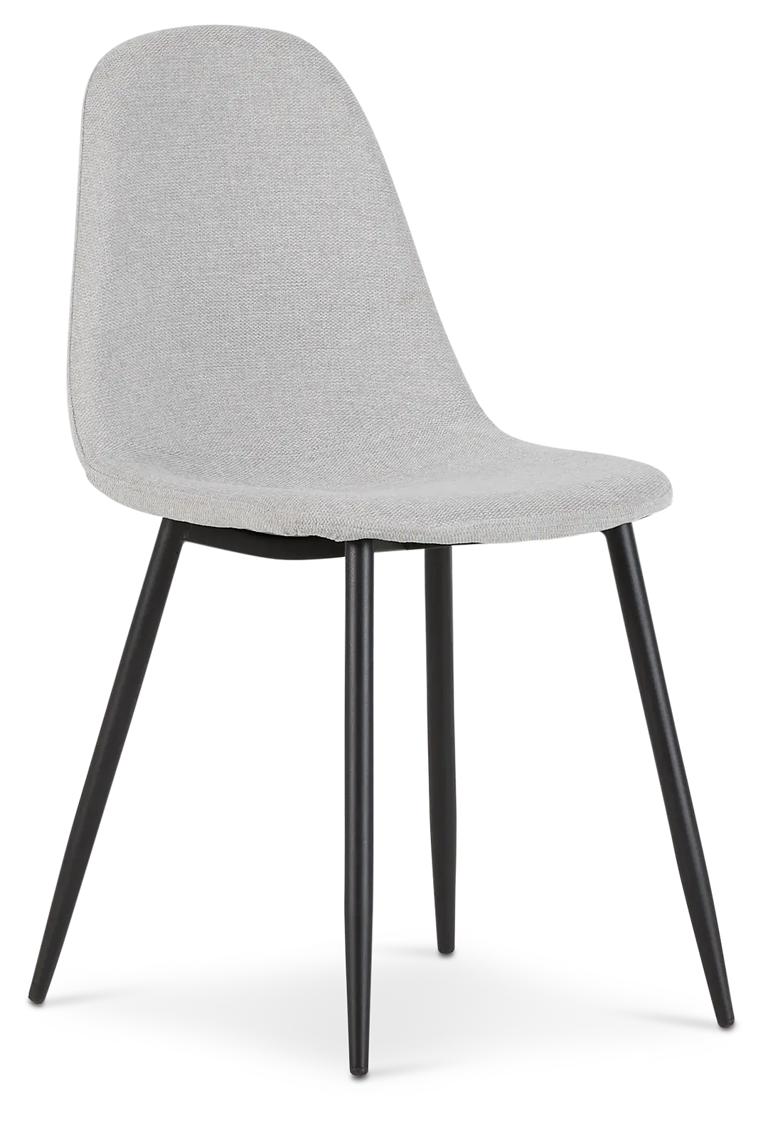 Havana Light Gray Upholstered Side Chair W/ Black Legs Havana Light Gray Upholstered Side Chair W/ Black Legs