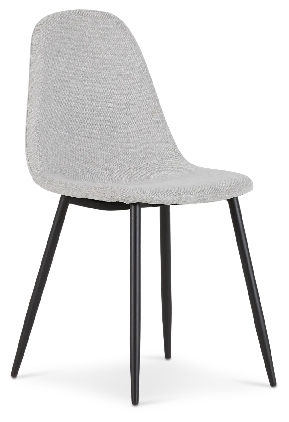Havana Light Gray Upholstered Side Chair W/ Black Legs Havana Light Gray Upholstered Side Chair W/ Black Legs