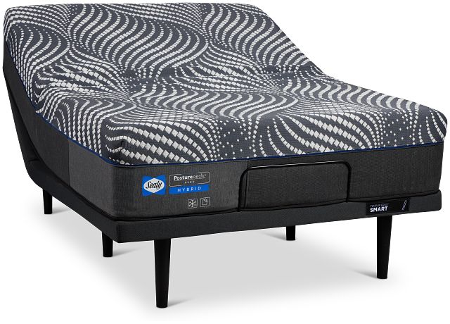 Sealy Posturepedic Plus High Point 14" Firm Ergo Smart Adjustable Mattress Set