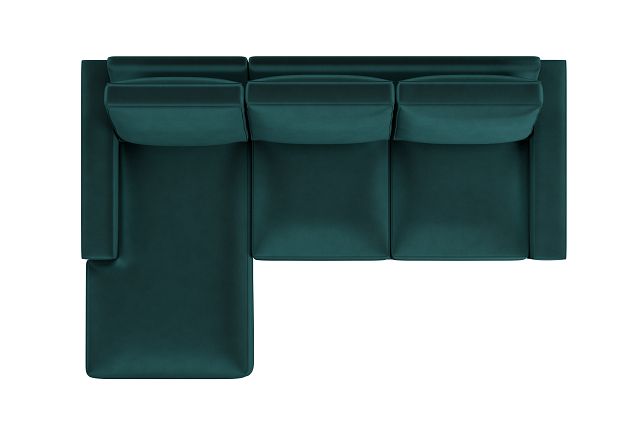 Edgewater Joya Teal Left Chaise Sectional