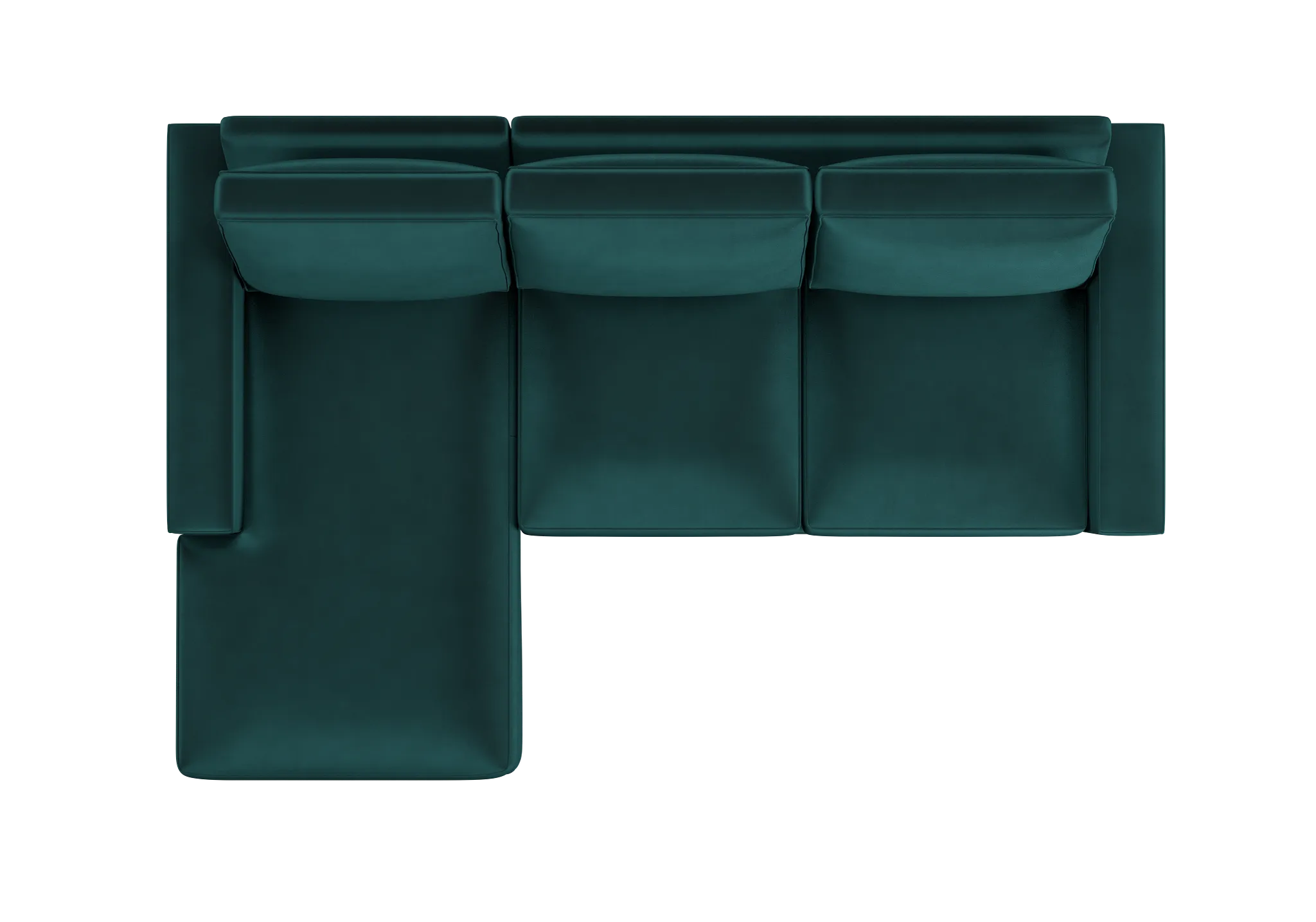 Edgewater Joya Teal Left Chaise Sectional