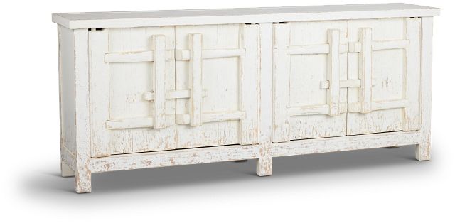 Theo White Four-door Cabinet