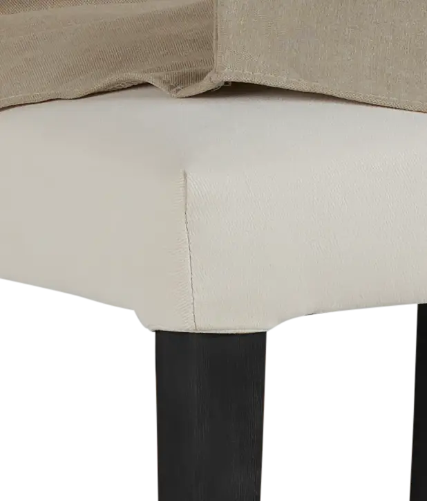 Destination Beige Short Slipcover Chair With Dark-tone Leg Destination Beige Short Slipcover Chair With Dark-tone Leg