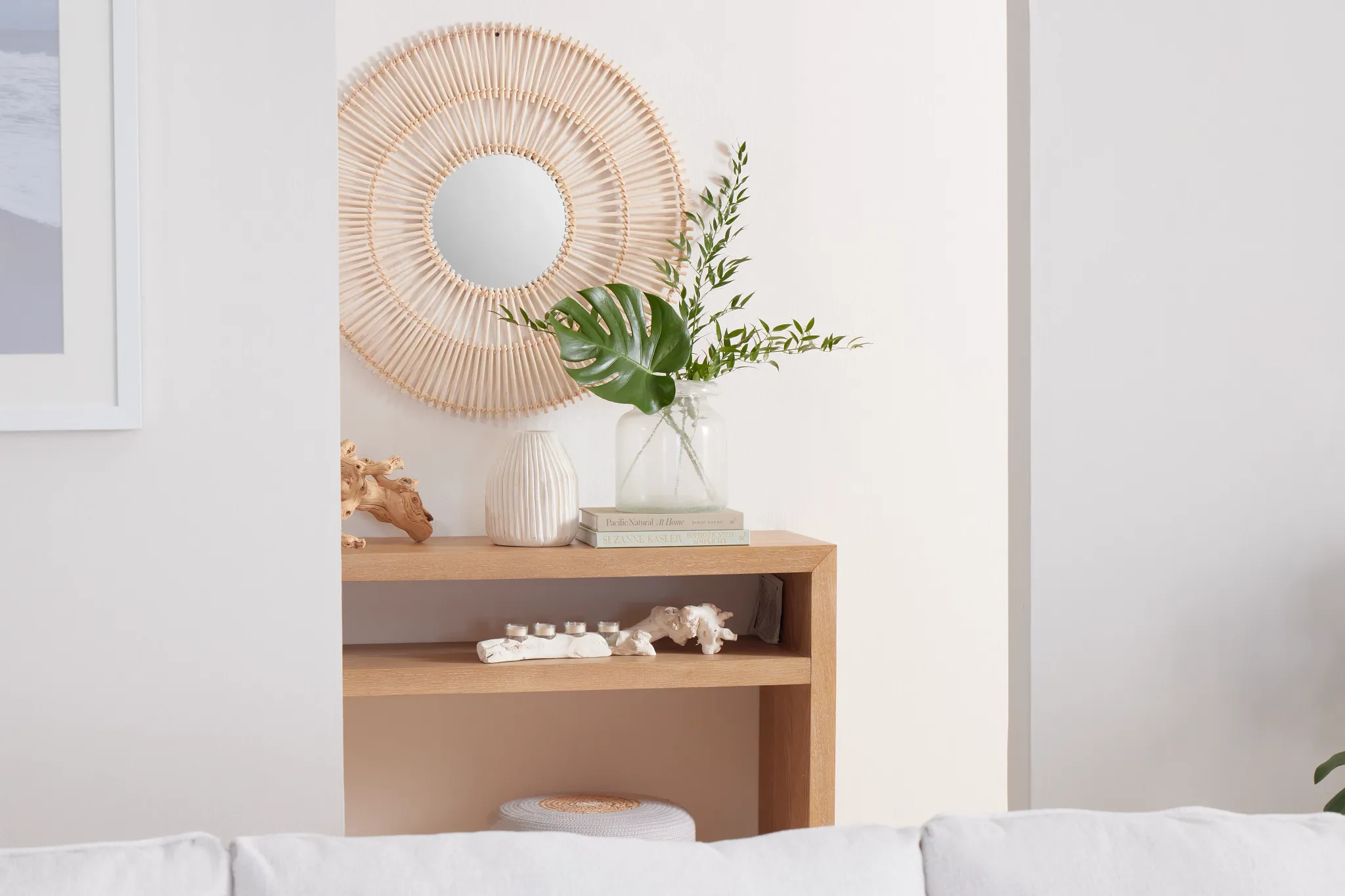 Nantucket Light Tone Open Console Table