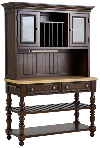 Savannah Dark Tone China Cabinet