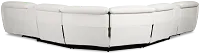 Jett White Micro Large Dual Power Reclining Two-arm Sectional