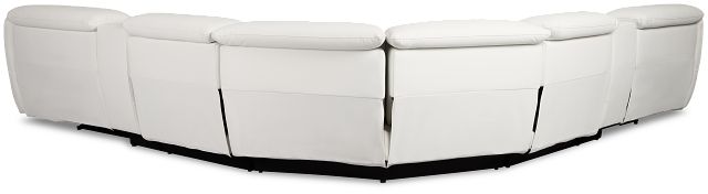 Jett White Micro Large Dual Power Reclining Two-arm Sectional
