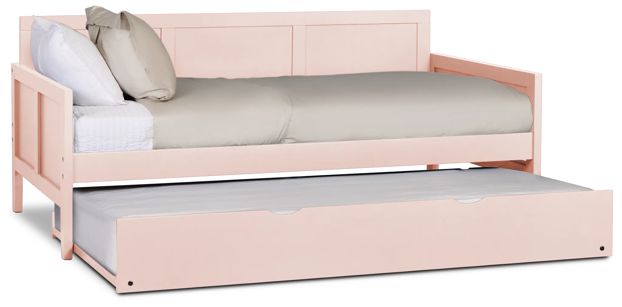 Charleston Pink Panel Trundle Bed