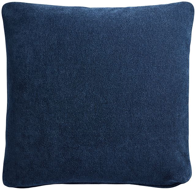 Eden Dark Blue 24" Accent Pillow