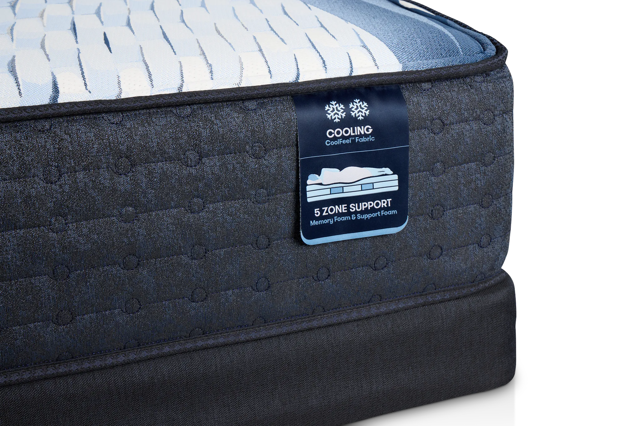 Serta Icomfort Aveda Plush Low-profile Mattress Set