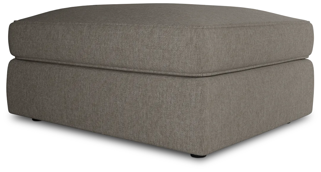 Siesta Elevation Khaki Fabric Ottoman