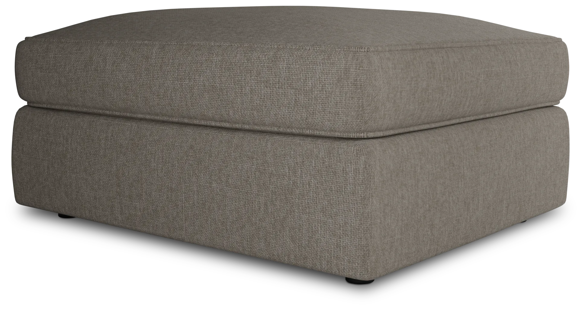 Siesta Elevation Khaki Fabric Ottoman