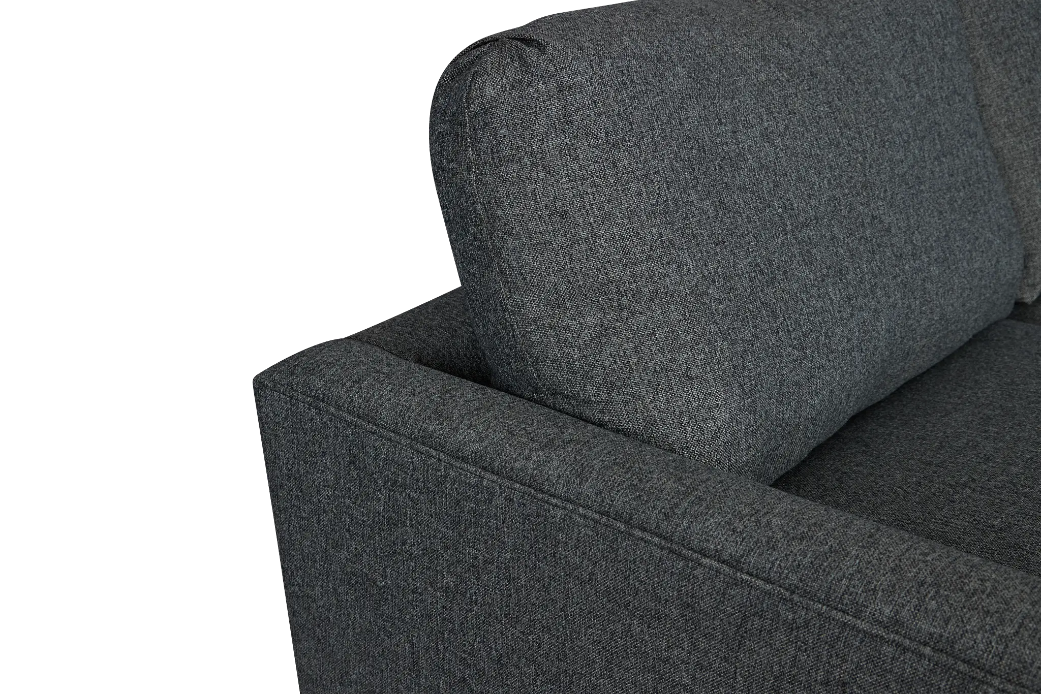 Noah Dark Gray Fabric Small Two-arm Sectional Noah Dark Gray Fabric Small Two-arm Sectional