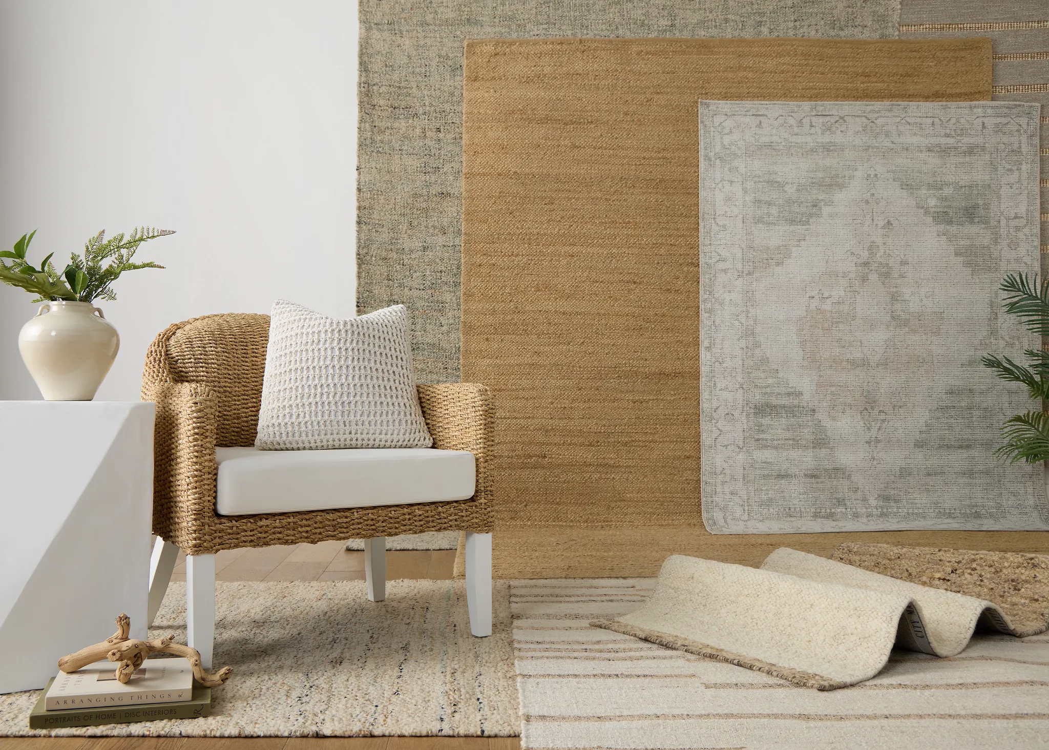 Marley Light Tone Woven Accent Chair