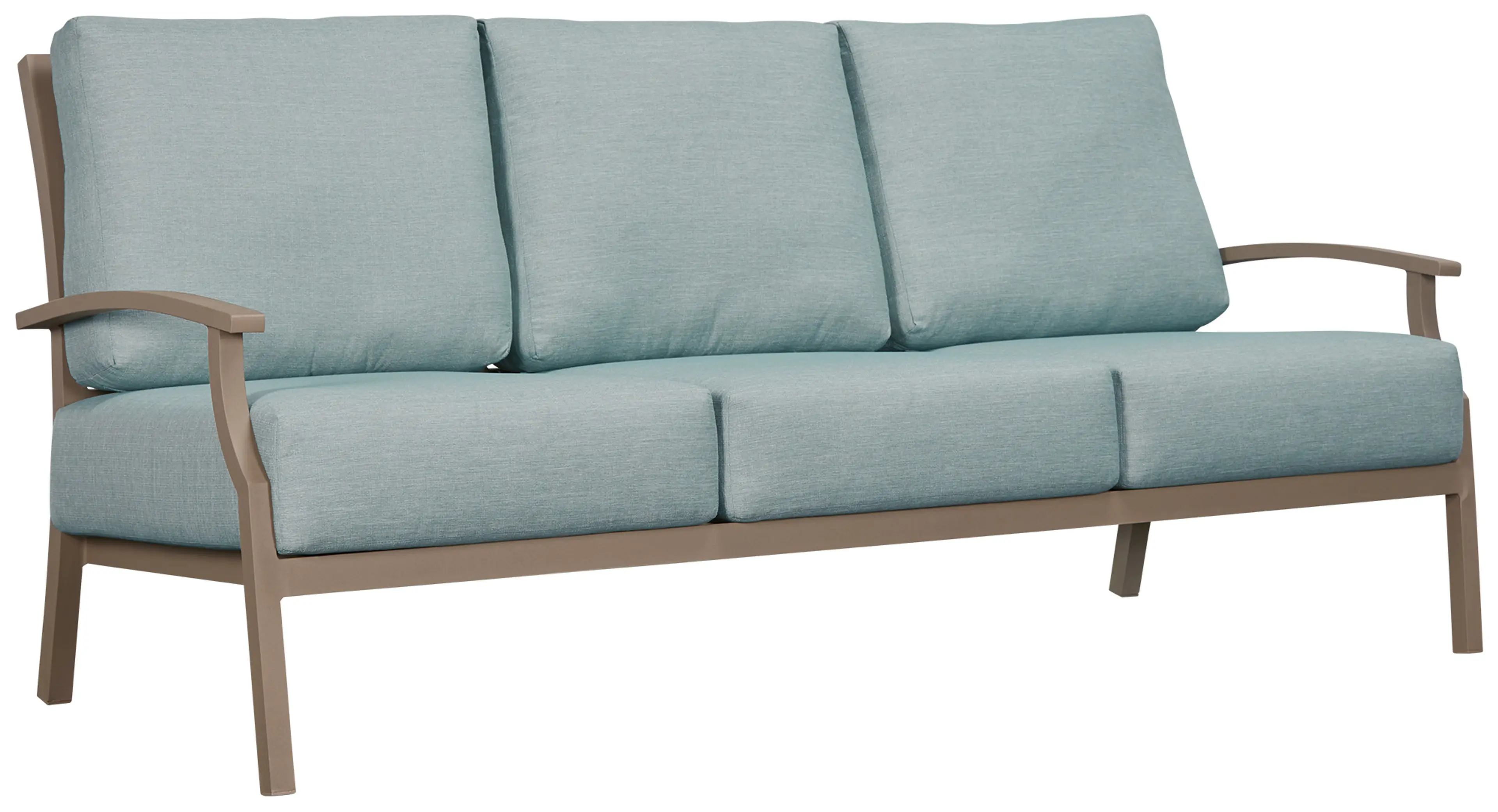 Raleigh Teal Aluminum Sofa Raleigh Teal Aluminum Sofa