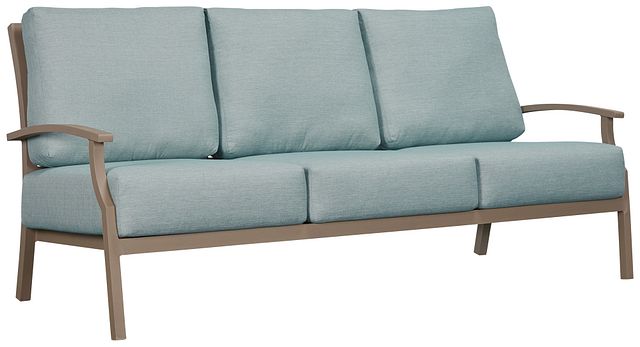 Raleigh Teal Aluminum Sofa (1)