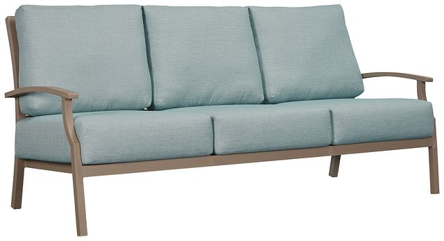 Raleigh Teal Aluminum Sofa