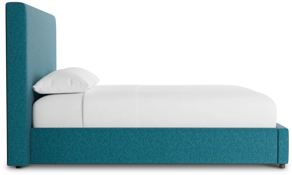 Grayton Elite Teal 54" Upholstered Platform Bed