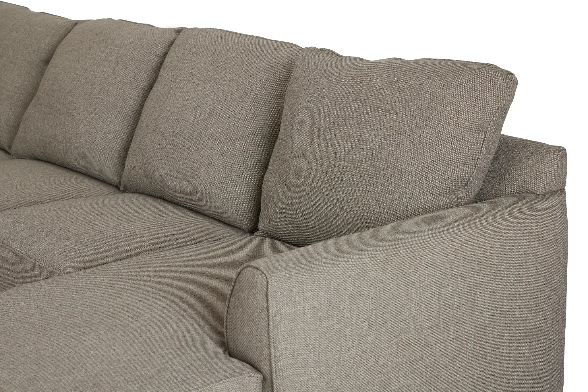 Asheville Brown Fabric Medium Right Chaise Sectional Asheville Brown Fabric Medium Right Chaise Sectional