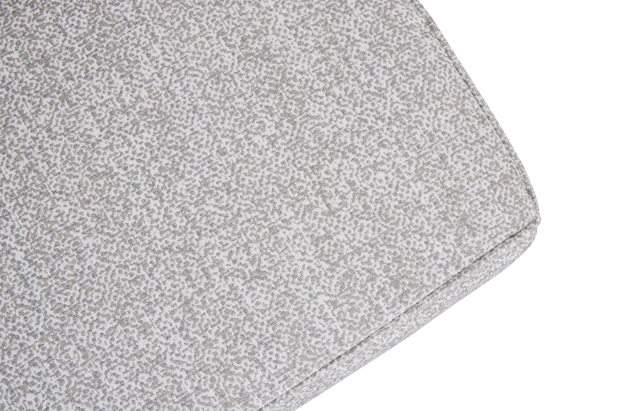 Zeta Pewter Accent Pouf