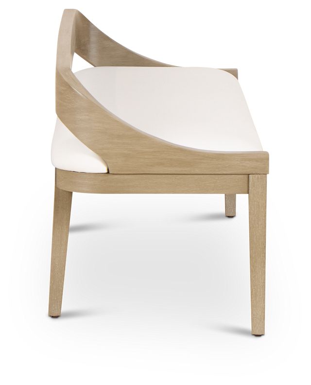 Soho Light Tone Upholstered Dining Bench