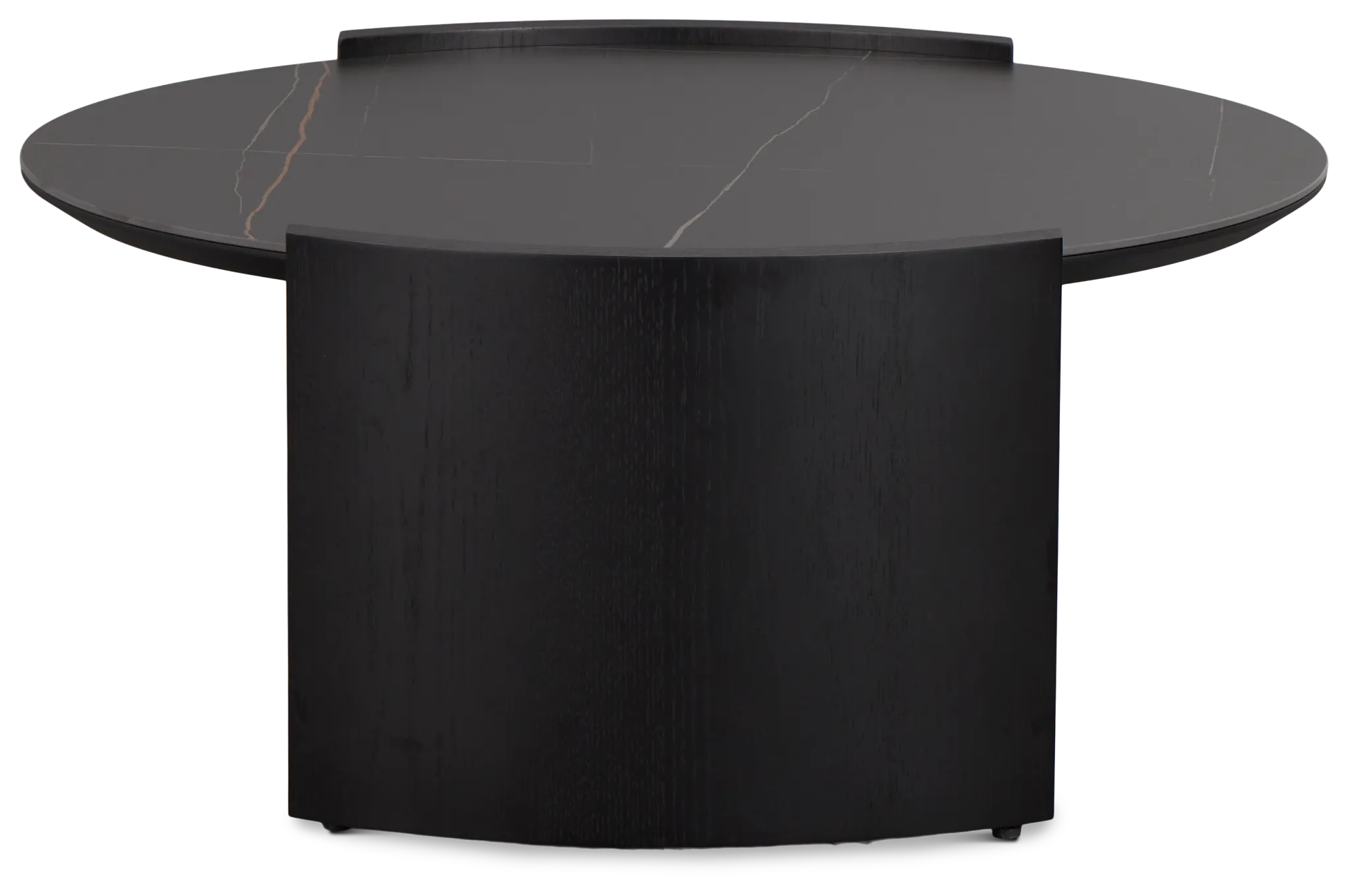 Nomad Black Ceramic Round Coffee Table