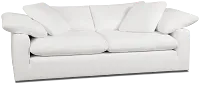 Nixon White Fabric Sofa
