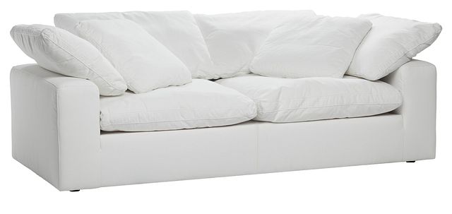 Aas zacht Lodge Nixon White Fabric Sofa | Living Room - Sofas | City Furniture