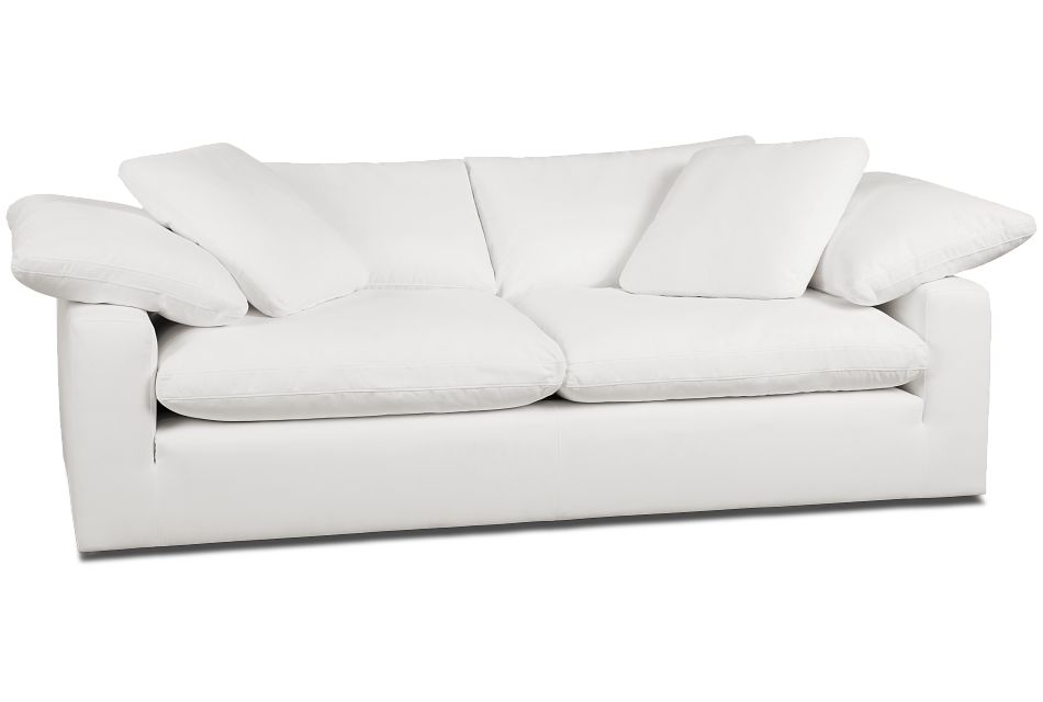 Nixon White Fabric Sofa Living Room Sofas City Furniture Nixon White Fabric Sofa Living Room