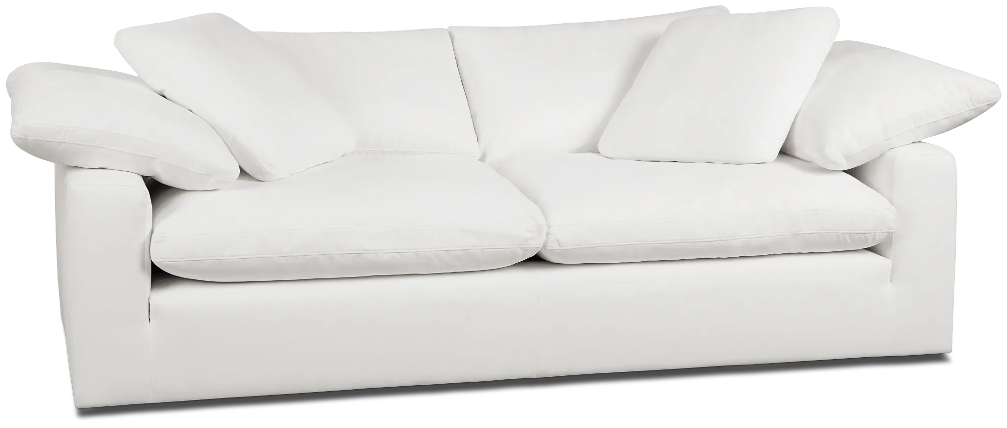 Nixon White Fabric Sofa