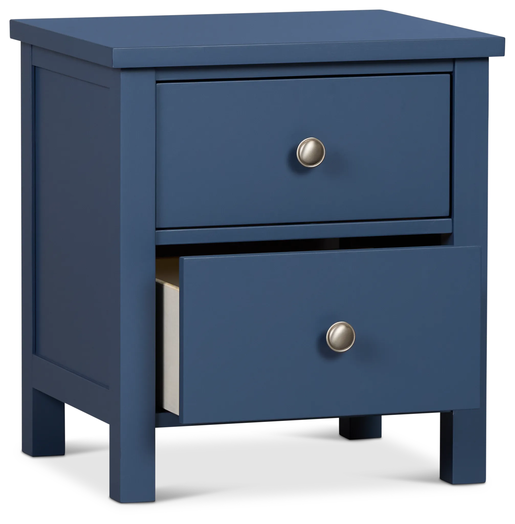 Charleston Dark Blue 2-drawer Nightstand