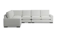 Edgewater Revenue White Medium Two-arm Sectional