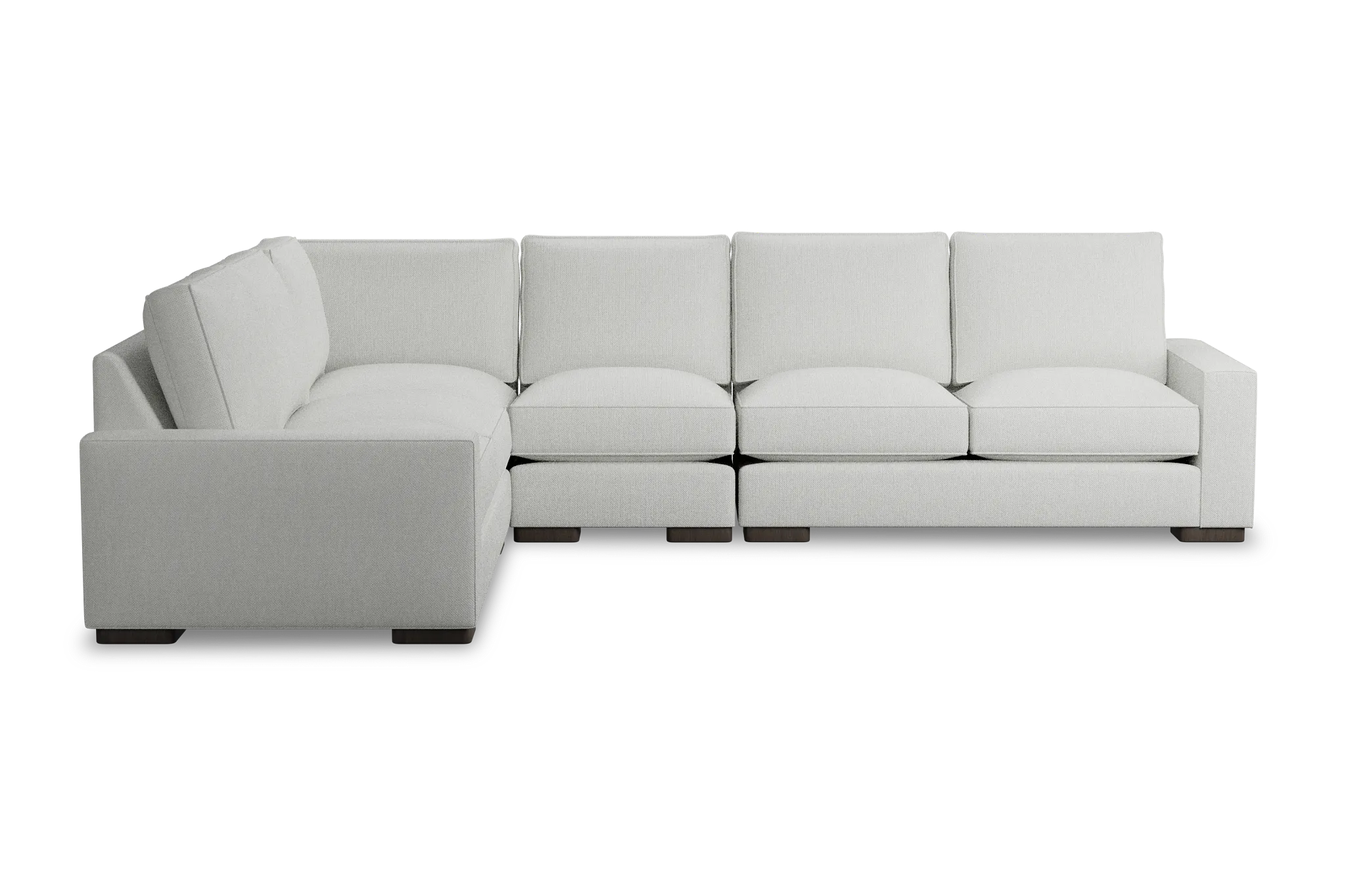 Edgewater Revenue White Medium Two-arm Sectional