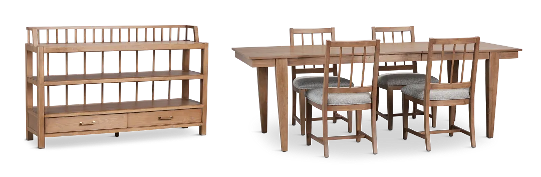 Provo Mid Tone Rect Dining Room