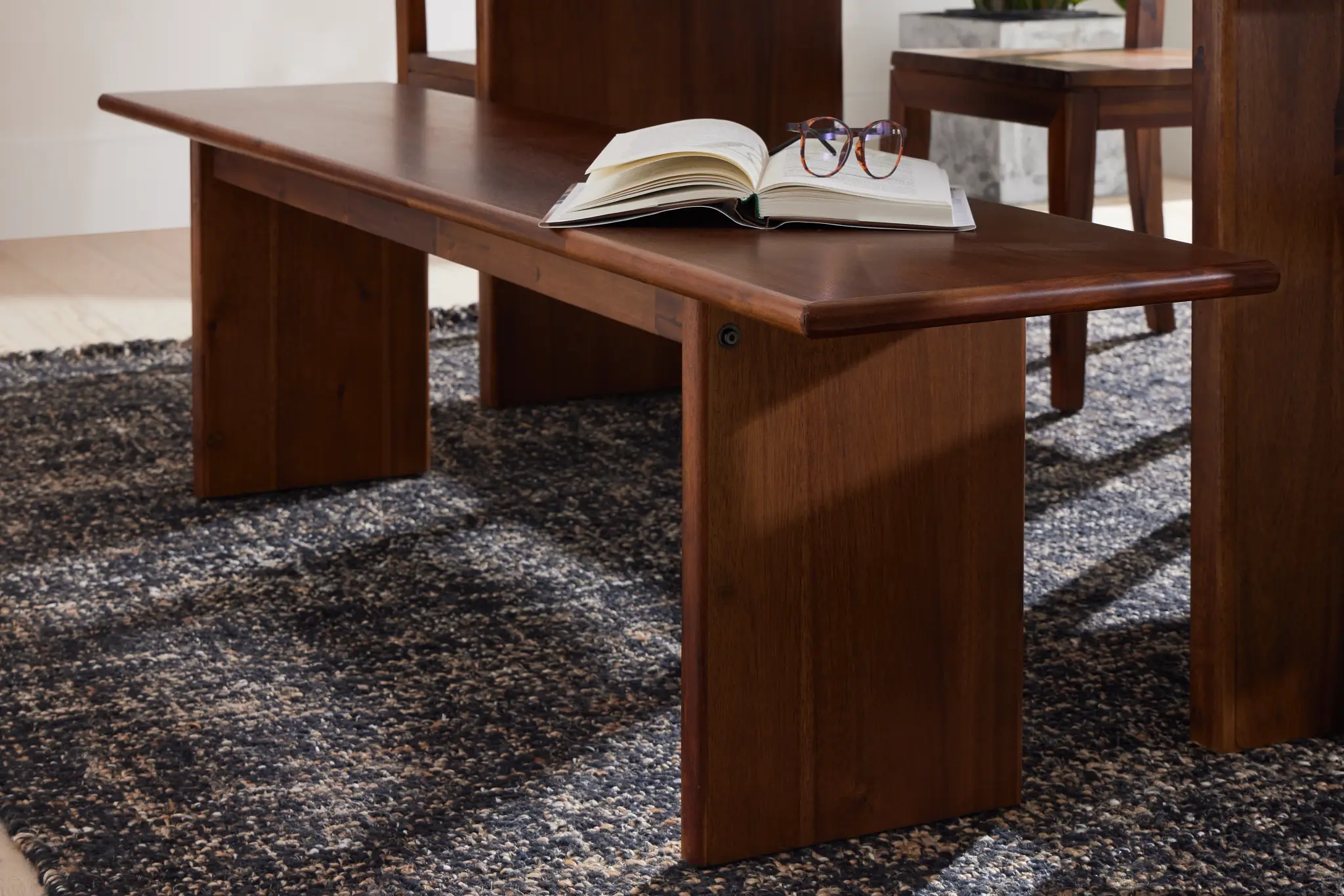 Bowery Dark Tone Dining Bench Bowery Dark Tone Dining Bench