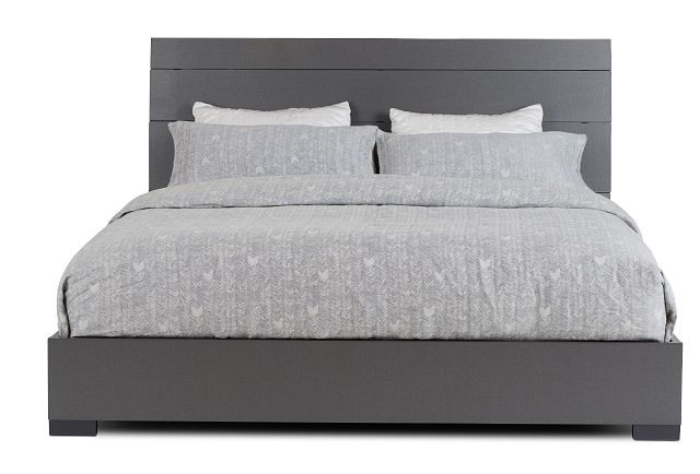 Oslo Gray Platform Bed