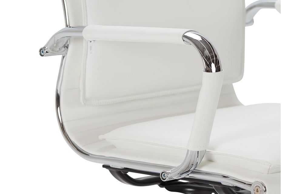 Denver White Uph Desk Chair