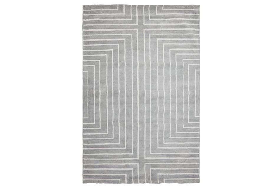 Linea Gray 5x8 Area Rug