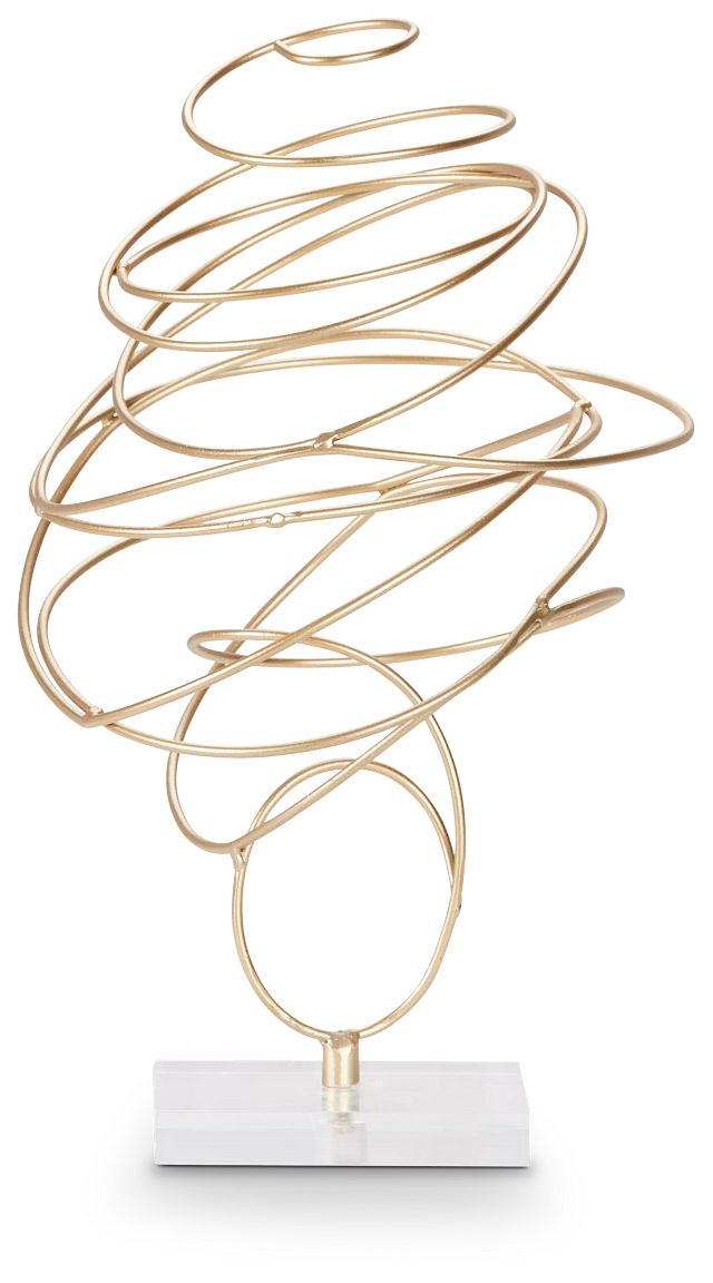 Xali Gold Large Tabletop Accessory