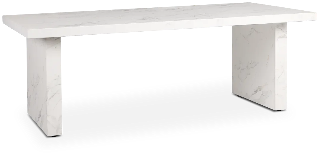 Viscaya White Rectangular Table