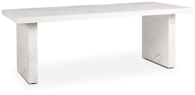 Viscaya White Rectangular Table